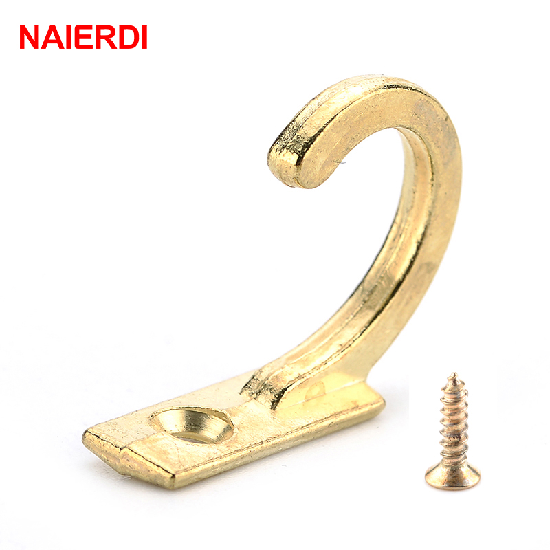 Furniture And Hardware - NAIERDI 10PCS Small Antique Hooks Wall