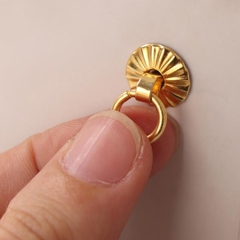 Furniture And Hardware - 4pcs 1/12 Hardware Golden Metal Handle