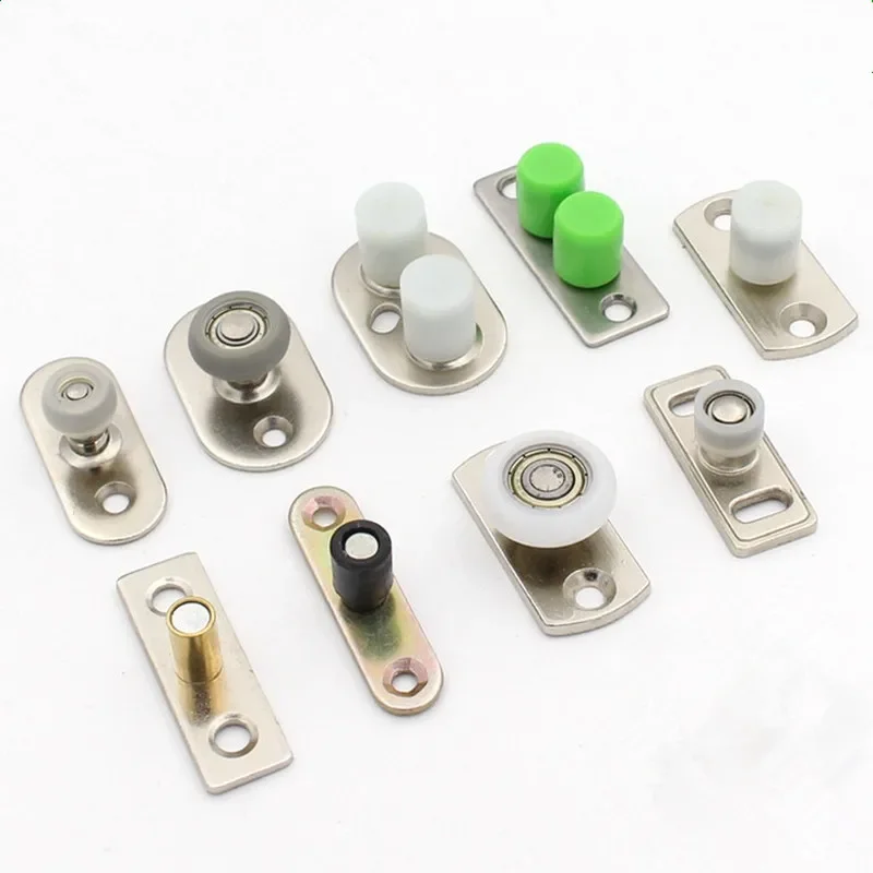 Furniture Hardware Parts - Sliding Door Wheels Rollers Positioner Push
