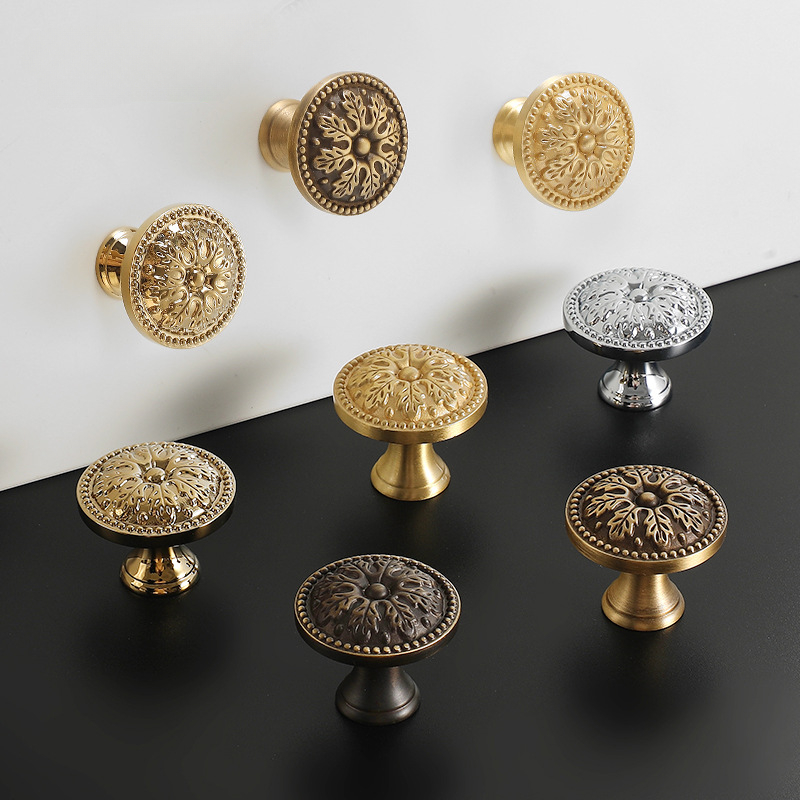 1pcs Satin Brass Cabinet Door  – обзор и цена Furniture Hardware Knobs
