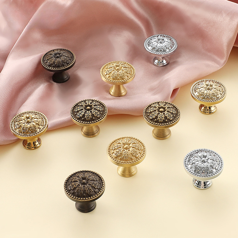 1pcs Satin Brass Cabinet Door  – обзор и цена Furniture Hardware Knobs