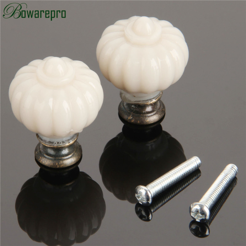 1Pc Acrylic Ivory White Pumpki – обзор и цена Furniture Hardware Knobs
