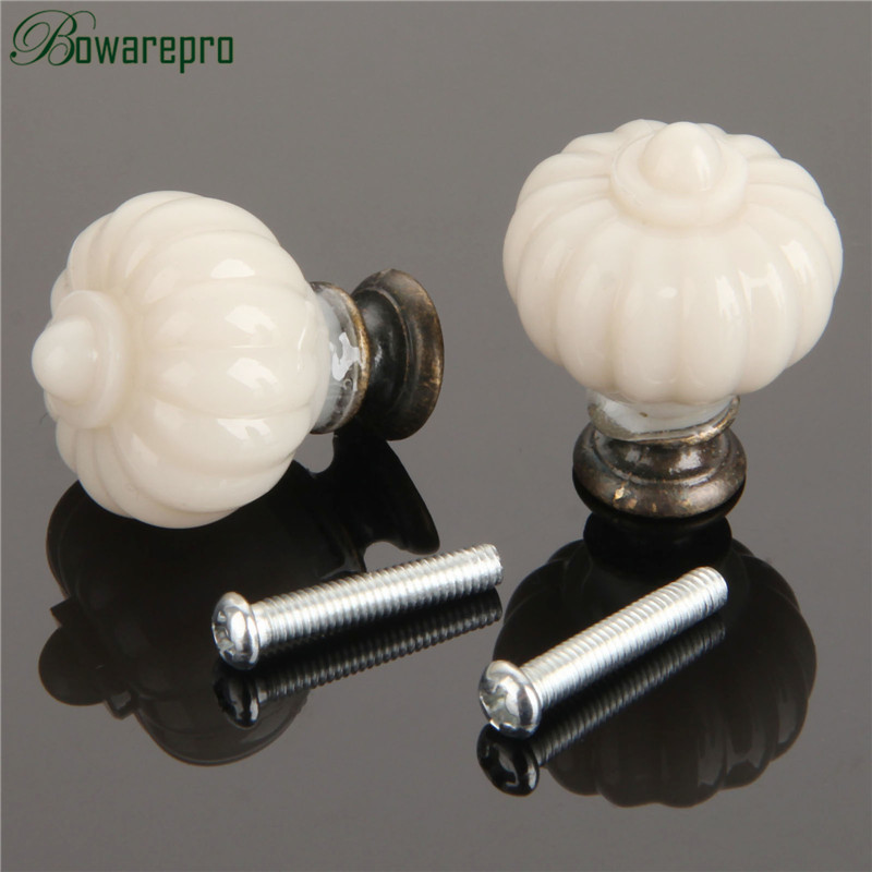 1Pc Acrylic Ivory White Pumpki – обзор и цена Furniture Hardware Knobs