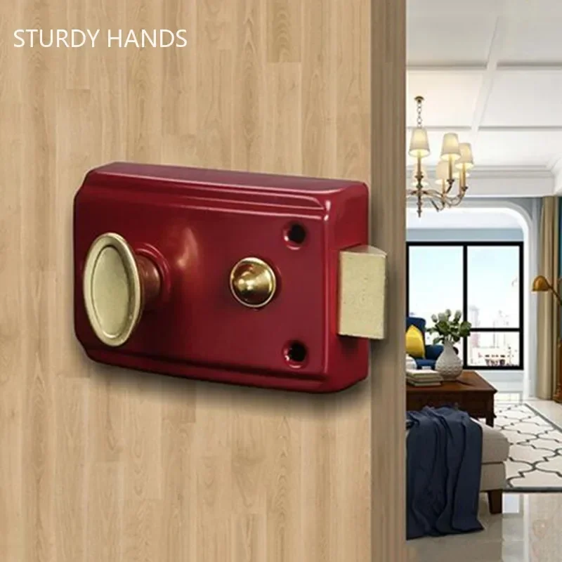Exterior Door Retro Red Locks  – обзор и цена Furniture And Hardware
