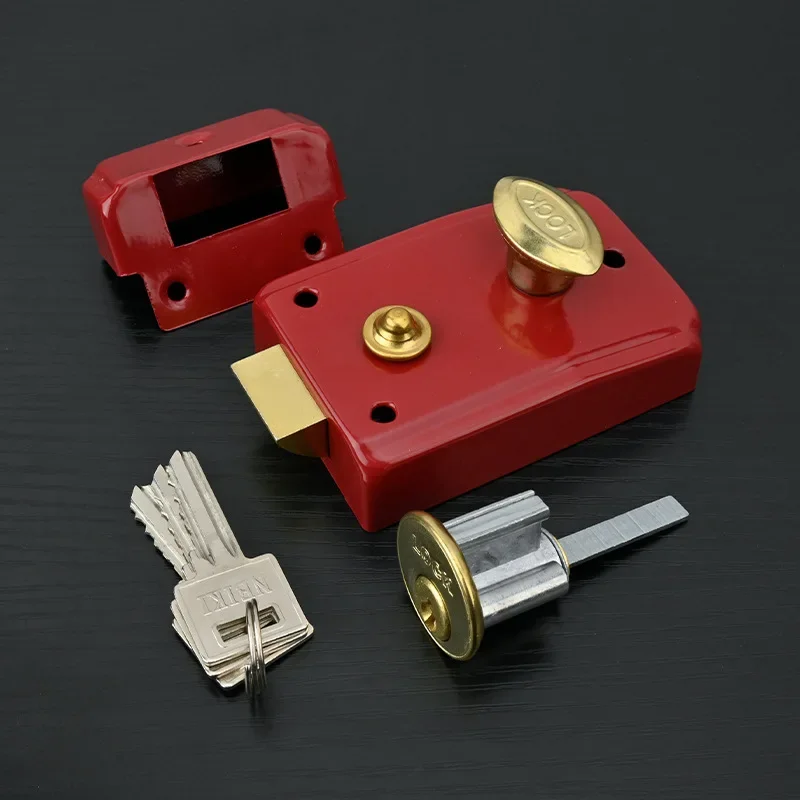 Exterior Door Retro Red Locks  – обзор и цена Furniture And Hardware