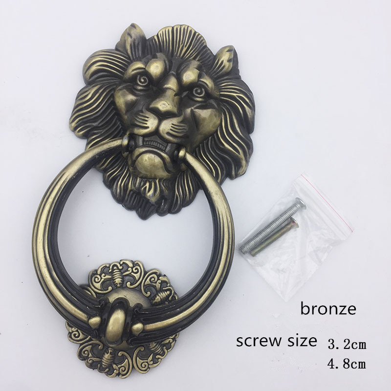 Antique Bronze Lion Head Handl – обзор и цена Furniture Hardware Knobs