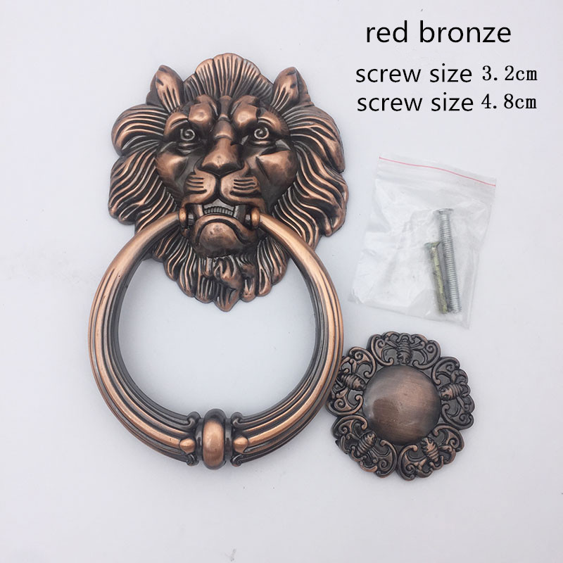 Antique Bronze Lion Head Handl – обзор и цена Furniture Hardware Knobs