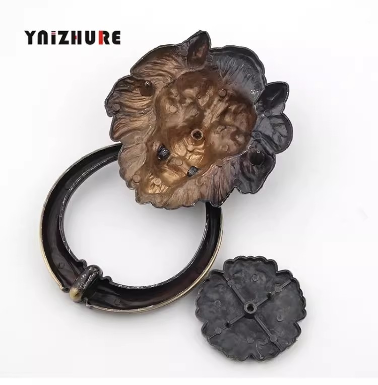 Antique Bronze Lion Head Handl – обзор и цена Furniture Hardware Knobs