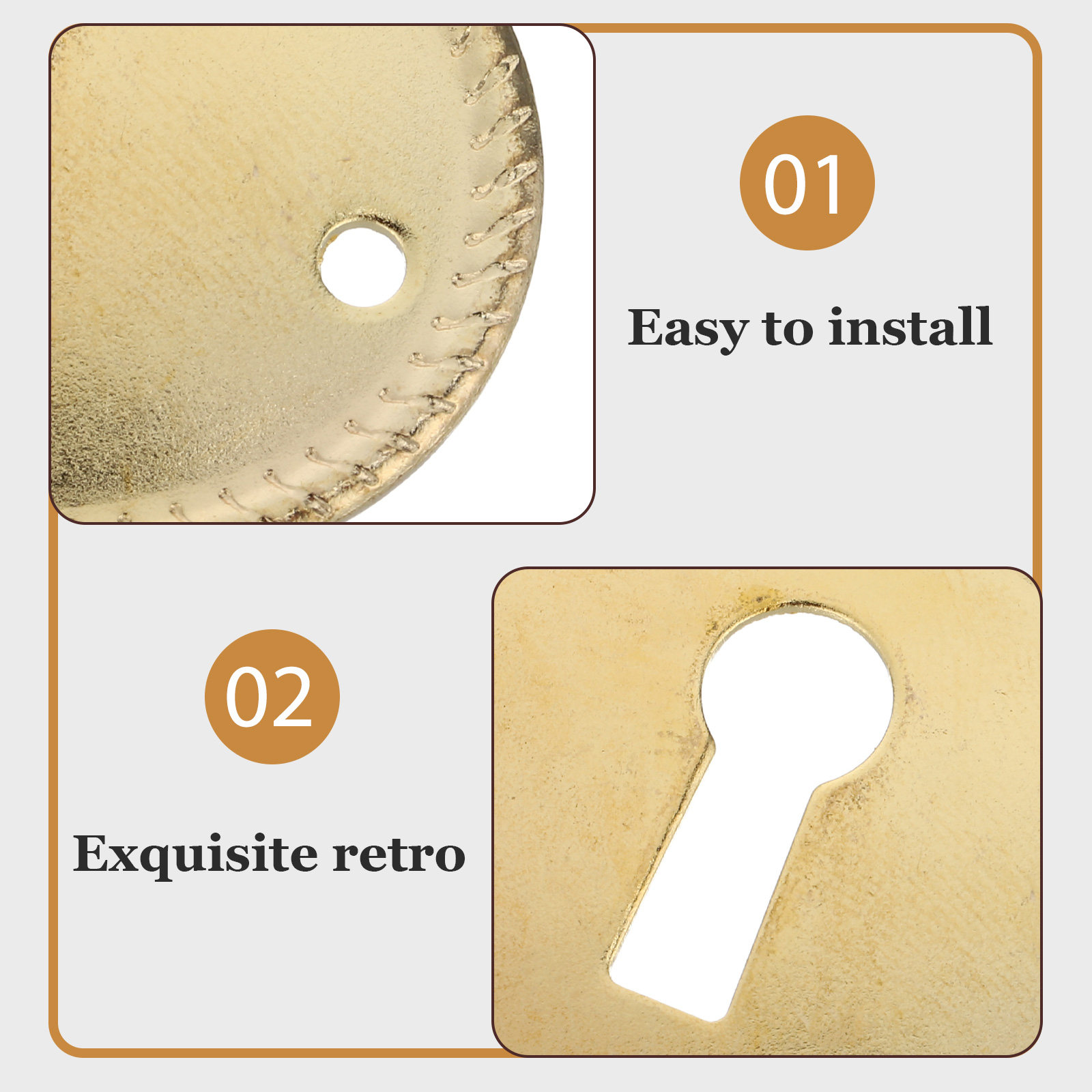 20Pcs Vintage Oval Keyhole Cov – обзор и цена Furniture Hardware Parts