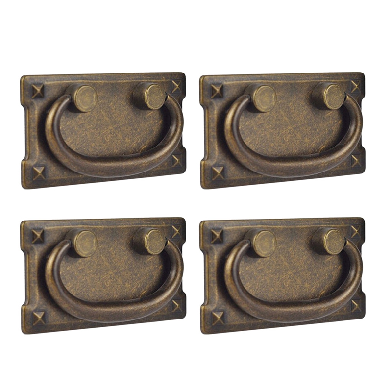 4Pcs Vintage Antique Bronze Dr – обзор и цена Furniture Hardware Parts