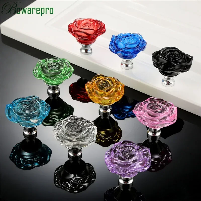 bowarepro 50MM Crystal Rose Gl – обзор и цена Furniture Hardware Knobs
