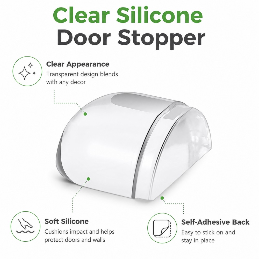 Transparent Silicone Doorstop  – обзор и цена Furniture Hardware Parts