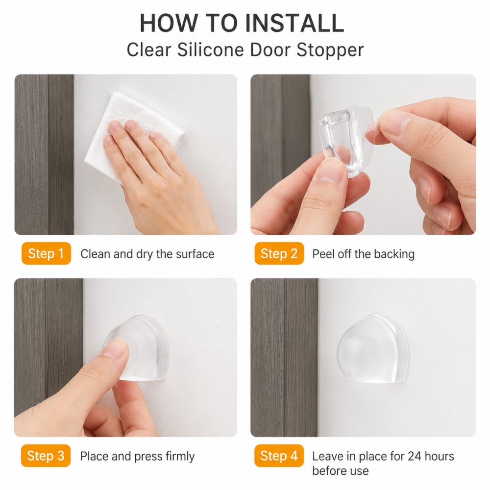 Transparent Silicone Doorstop  – обзор и цена Furniture Hardware Parts