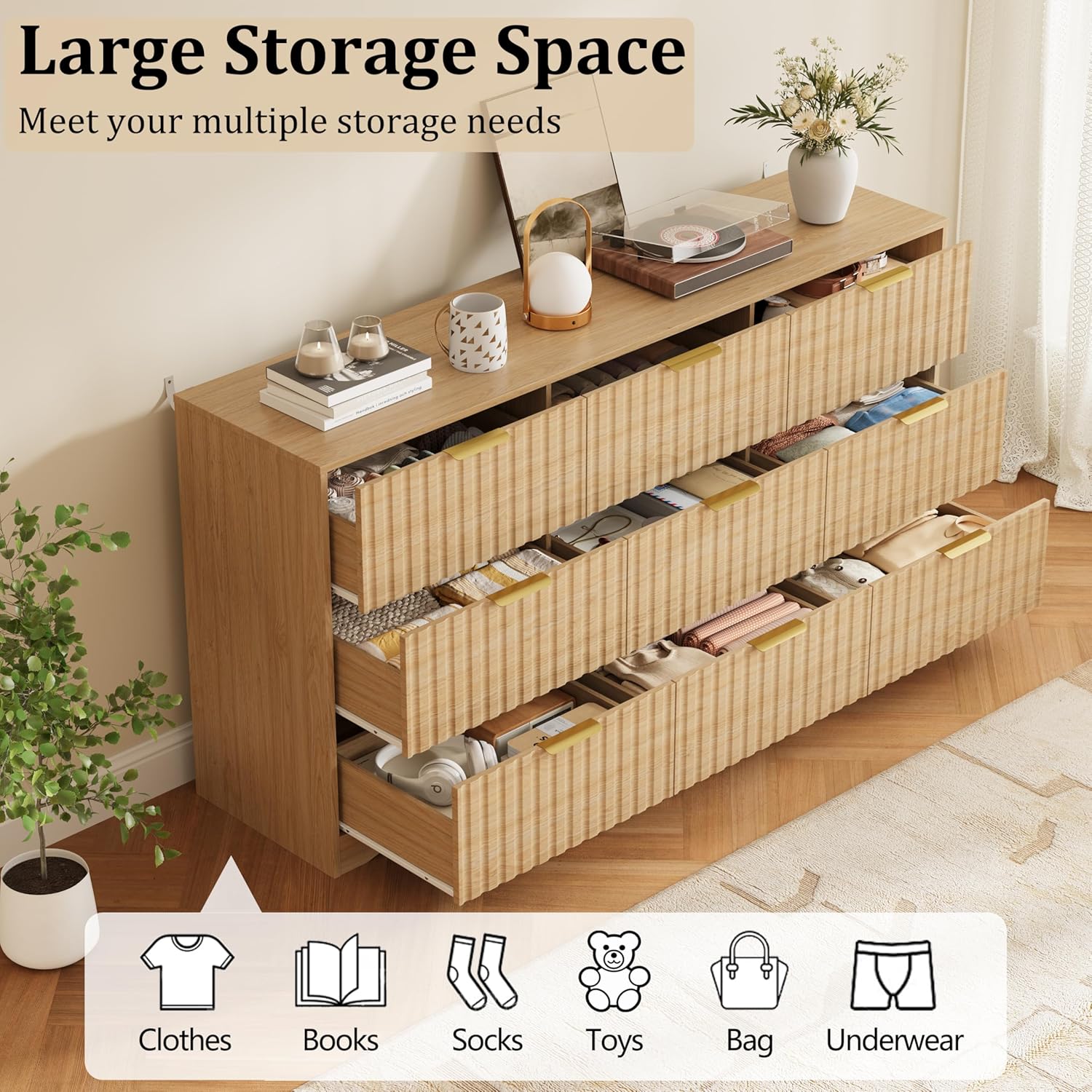 9 Drawer Dresser & Nightstand  – обзор и цена Furniture Hardware Parts