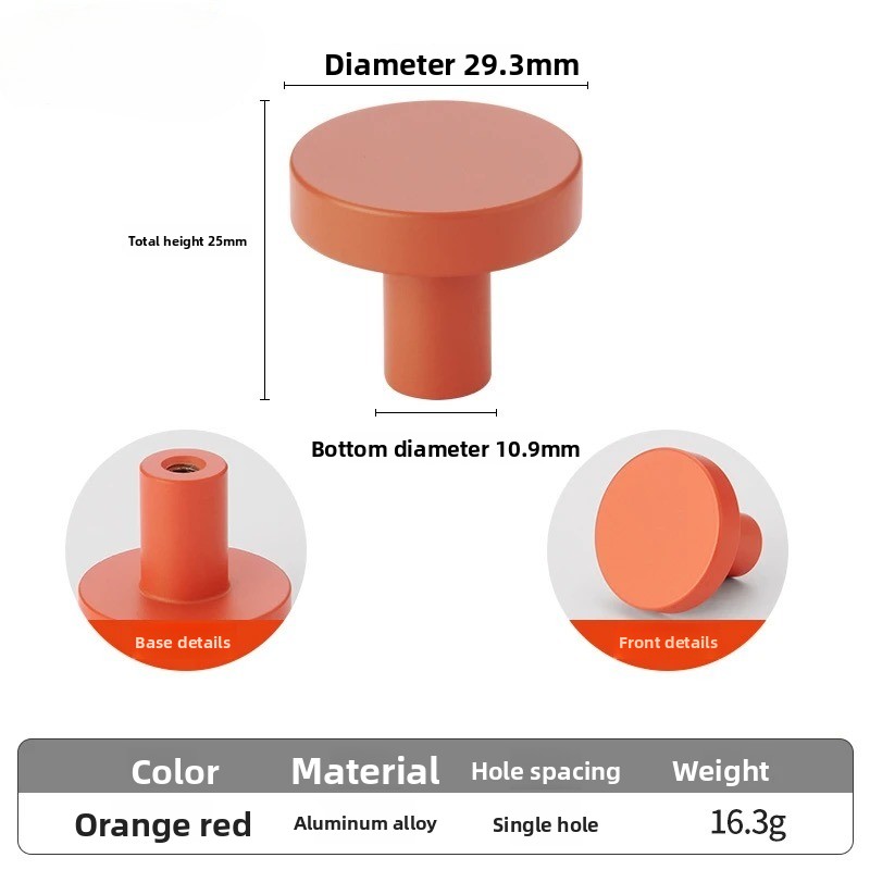 Morandi Color Orange/Pink Cabi – обзор и цена Furniture Hardware Knobs